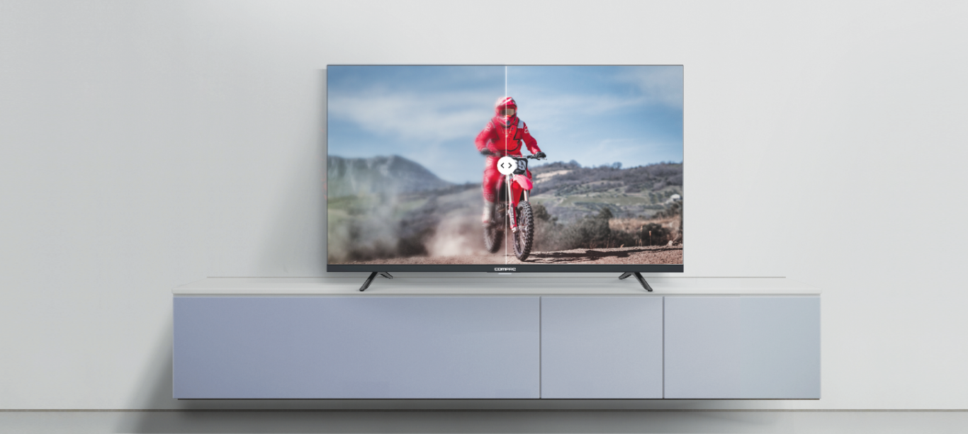 Televisor UHD 4K Smart TV 50» Marca COMPAQ QLG50AUHD
